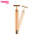 T FORME TRAPE 24K Stick Golden Stick Masseur à rouleaux